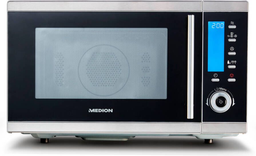 MEDION 4 in 1 Magnetron met Grill MD 15501 | 25 Liter | 900 Watt Magnetronvermogen | 2500 Watt Hetelucht | 10 Automatische programma's