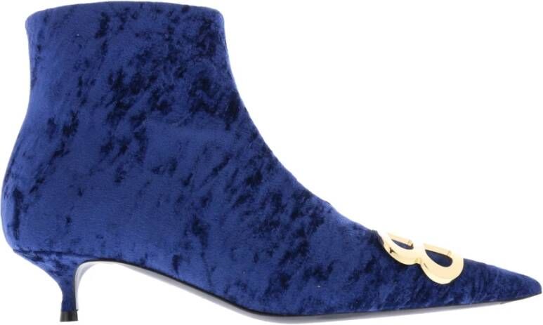 Balenciaga Enkellaarsjes Blauw Dames