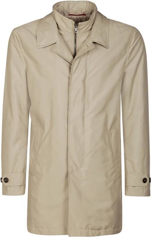 Fay Trenchcoats & Mantels Beige Heren
