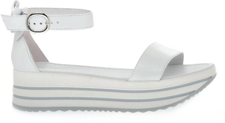 Nerogiardini Platte sandalen , Wit, Dames