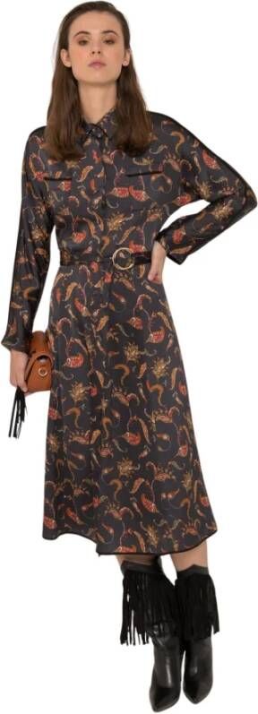 Silvian Heach Fantasie tuin blouse , Zwart, Dames