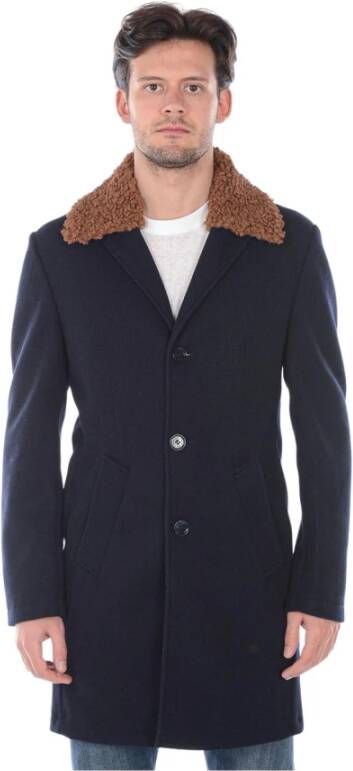 Daniele Alessandrini Trenchcoats & Mantels Blauw Heren
