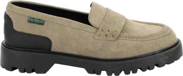 Kickers Instappers & Slip ons Grijs Dames