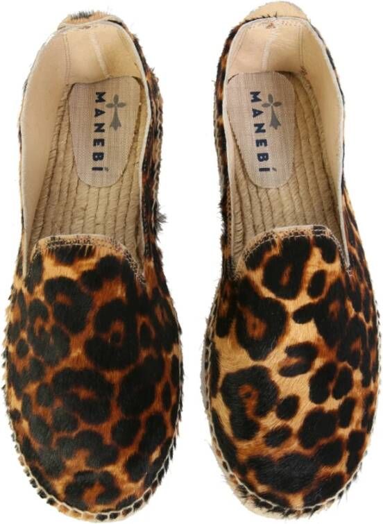 Manebí Slippers Espadrilles , Bruin, Heren