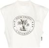Palm Angels College cropped T shirt met logoprint online kopen