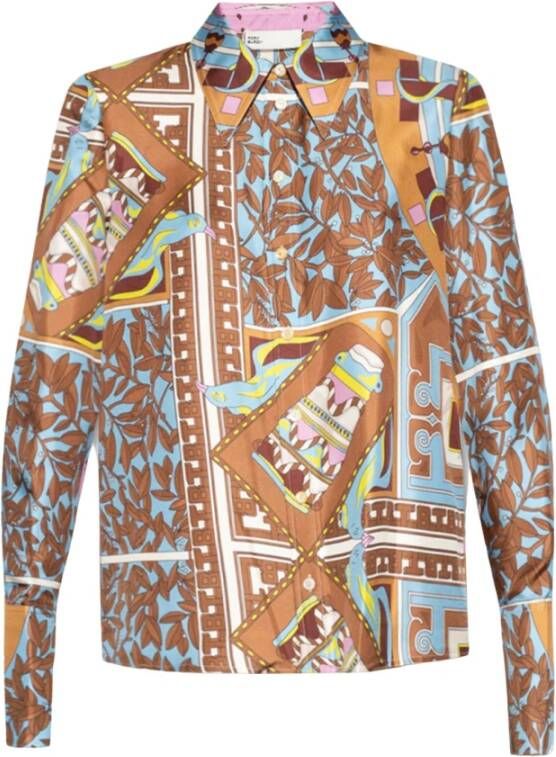 TORY BURCH Longsleeve shirts Bruin Dames