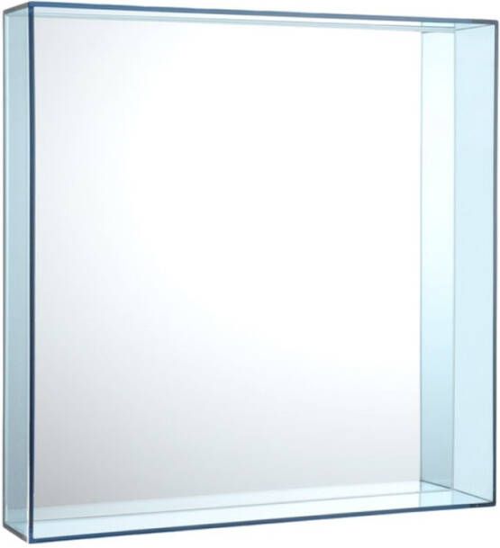 Kartell Only Me Spiegel Vierkant Licht Blauw