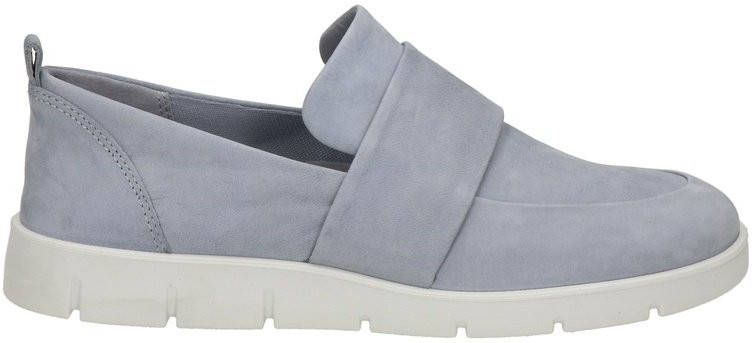 Ecco Bella nubuck instappers lichtgrijs