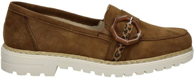 Rieker suède loafers bruin