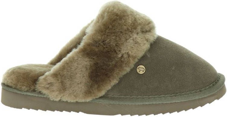 Warmbat Australia suÃ¨de pantoffels bruin