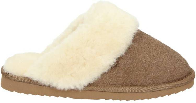 Warmbat Australia suÃ¨de pantoffels cognac