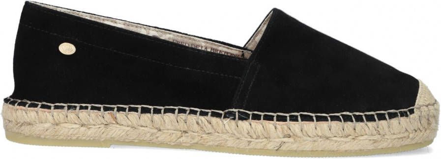 Fred de la Bretoniere Mili suède espadrilles zwart