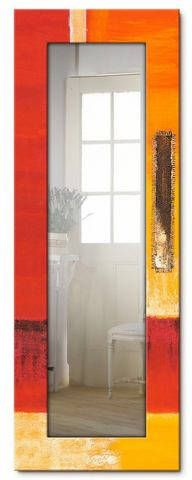 Artland Sierspiegel Velden I abstract ingelijste spiegel voor het hele lichaam met motiefrand, geschikt voor kleine, smalle hal, halspiegel, mirror spiegel omrand om op te hangen