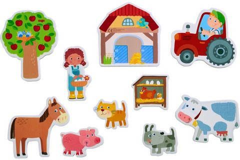 Haba Badspeelgoed Boerderij inclusief opbergnet(11 delig )