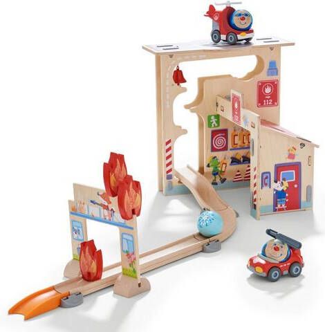 Haba Kullerbü Knikkerbaan En Speelset Brandweerkazerne 17 delig