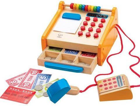 Hape Houten Kassa Met Scanner En Pin