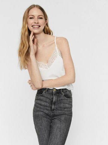 Vero Moda Vmana S/L Lace Top Noos Sneeuwwitje | Freewear humor , Wit, Dames