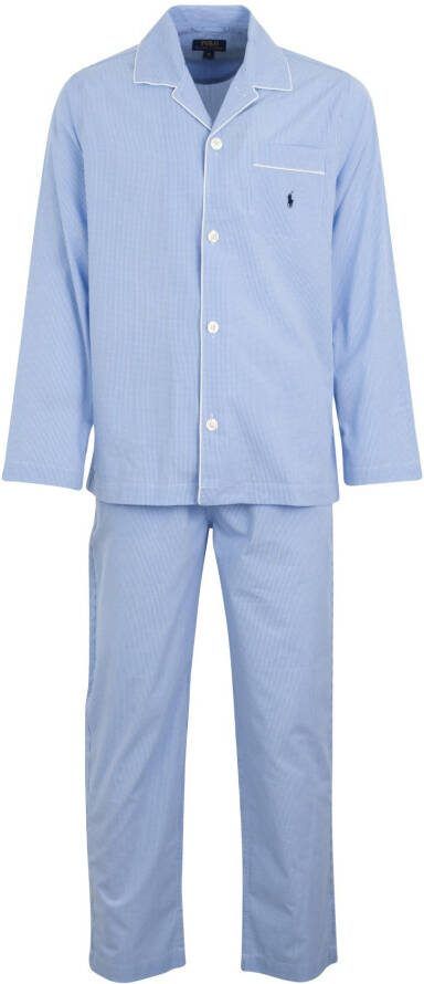Ralph Lauren Pyjamaset van katoen met micro ruitdessin