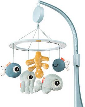 Done by Deer Baby Accessoires Musical Mirror Mobile Sea Friends Blauw