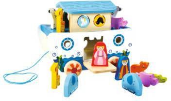 Hape Trekvoertuig Trek ark Bevordert de fijne motoriek en de coördinatie