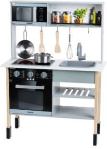 Klein Speelkeukentje Miele met accessoires van hout en metaal