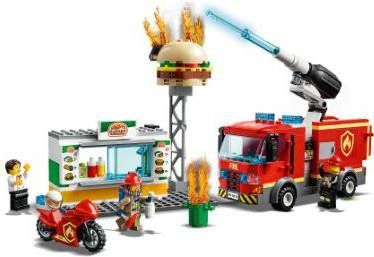 Lego  Stad brandweeroperatie in de Burger- Restaurant 60214 Kleurrijk