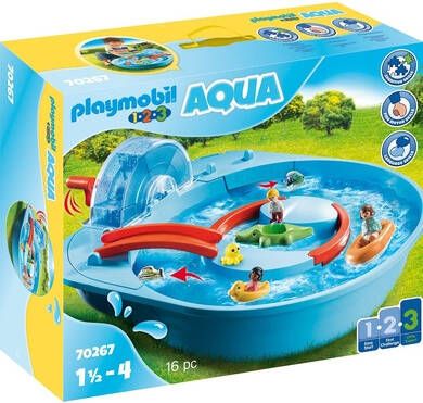 Playmobil ® Constructie speelset Vrolijke waterbaan(70267 ), 123 Aqua Made in Germany(16 stuks )