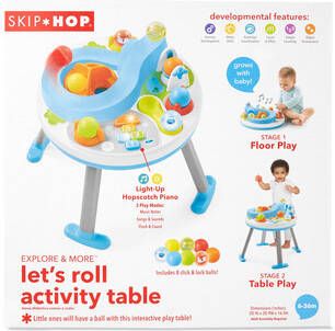 Skip Hop Speeltafel Explore & More met knikkerbaan en verlichte toetsen