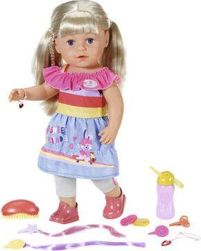 Baby Born Staande pop Sister, 43 cm met levensechte functies