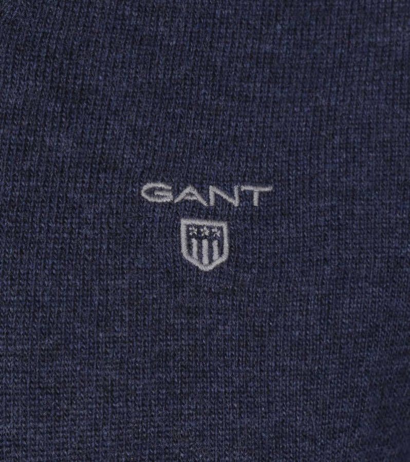 Gant V hals gebreide kleding , Blauw, Heren