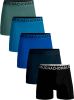 Muchachomalo Boxershorts 5 Pack Solid 1010 , Blauw, Heren online kopen