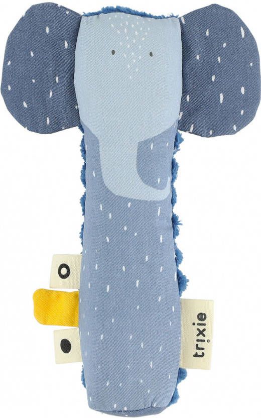 Fan Toys Trixie Knijprammelaar Mrs. Elephant 16 X 5, 5 Cm Katoen Blauw
