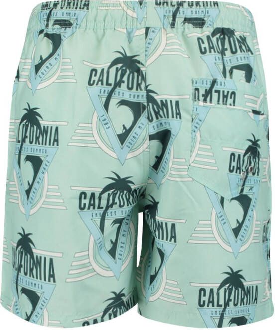 America Today Heren Zwembroek All Over Print Groen