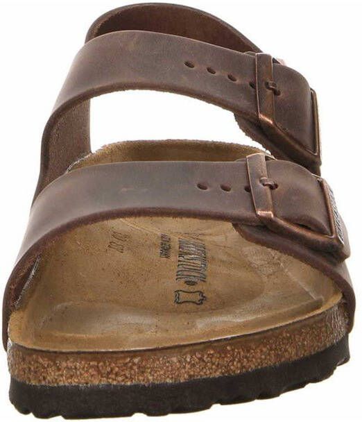 Birkenstock Sandalen Milano NU Oiled Regular Bruin