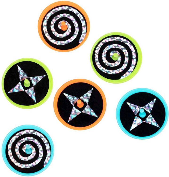 Confetti Uitdeelset 5 tollen holo | 6 stuks