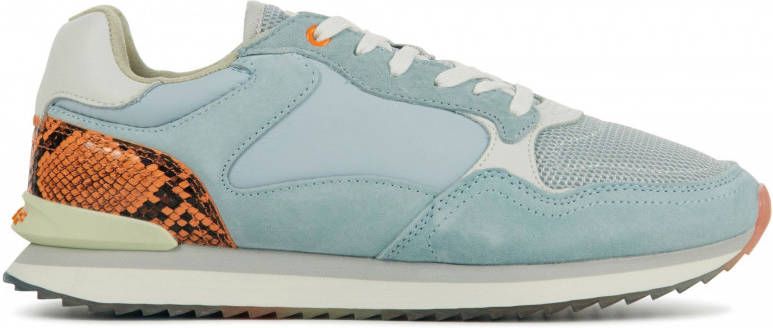 HOFF Ushuaia suède sneakers met slangenprint lichtblauw