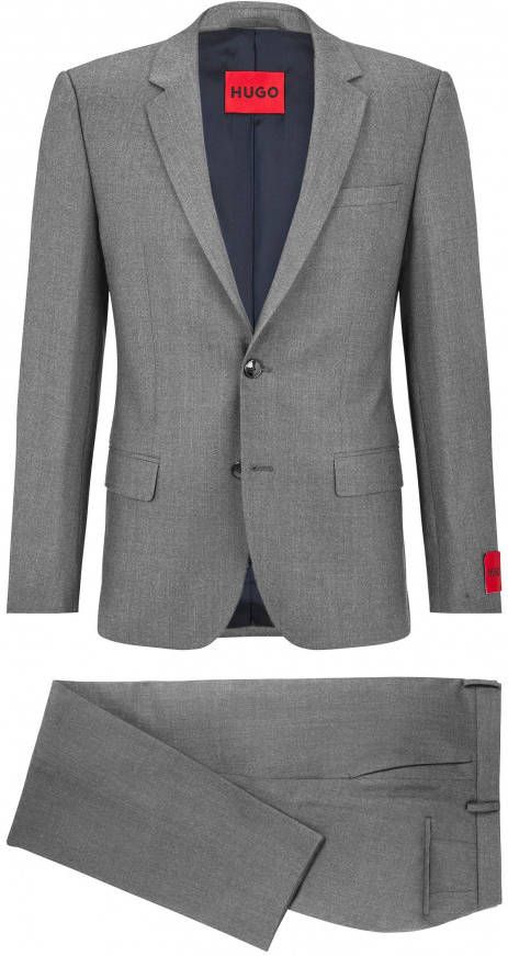 Hugo Boss Pak met enkele rij knopen , Grijs, Heren