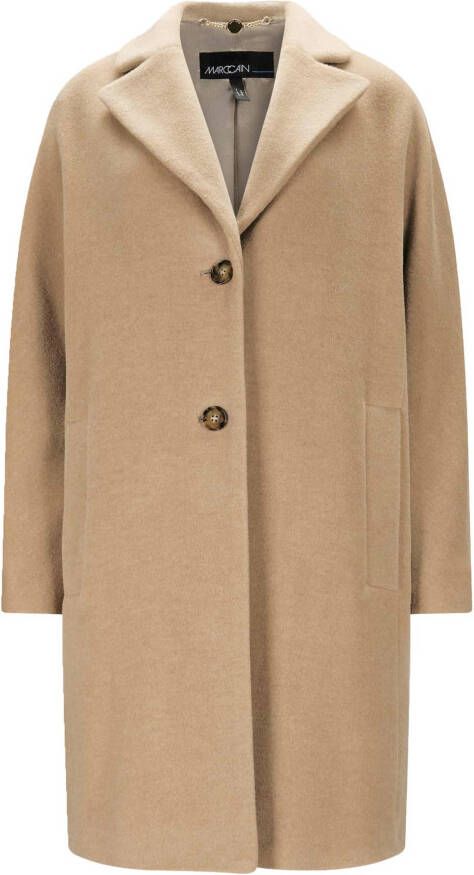 Marc Cain Single Breasted Coats , Beige, Dames