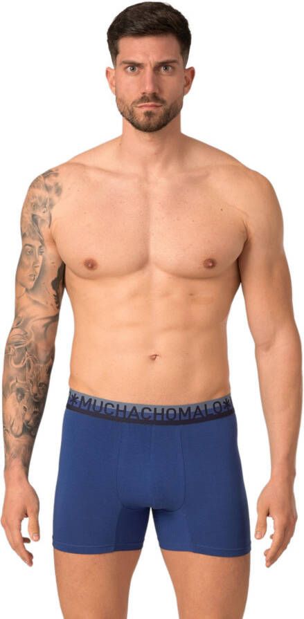 Muchachomalo Boxershorts 3 Pack Cotton Blauw , Blauw, Heren