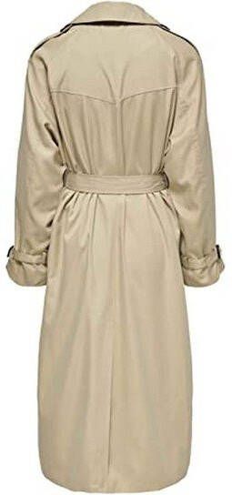 Only Double Breasted Trench Coat , Beige, Dames