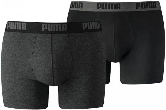 PUMA Boxershort met verschillend gekleurde weefband(set, 2 stuks )