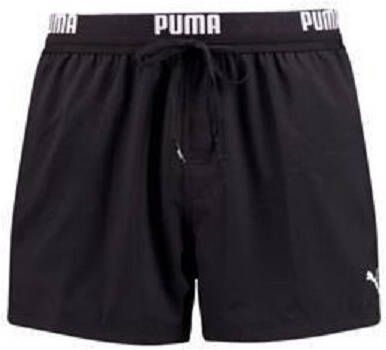Puma Zwembroeken Logo Short Length Swim Shorts Zwart