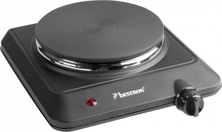 Bestron AHP150 enkele kookplaat 180 mm 1500 watt Zwart