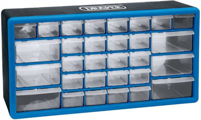 vidaXL Draper Tools Gereedschap Opbergdoos 30 Lades Blauw 12015