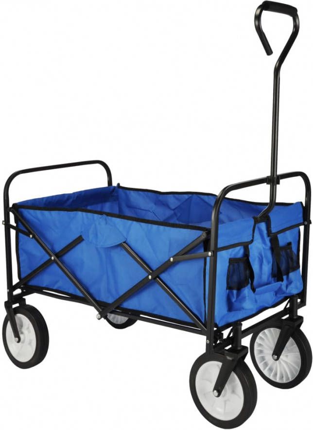 vidaXL Bolderkar inklapbaar 53, 5x83x27 cm blauw