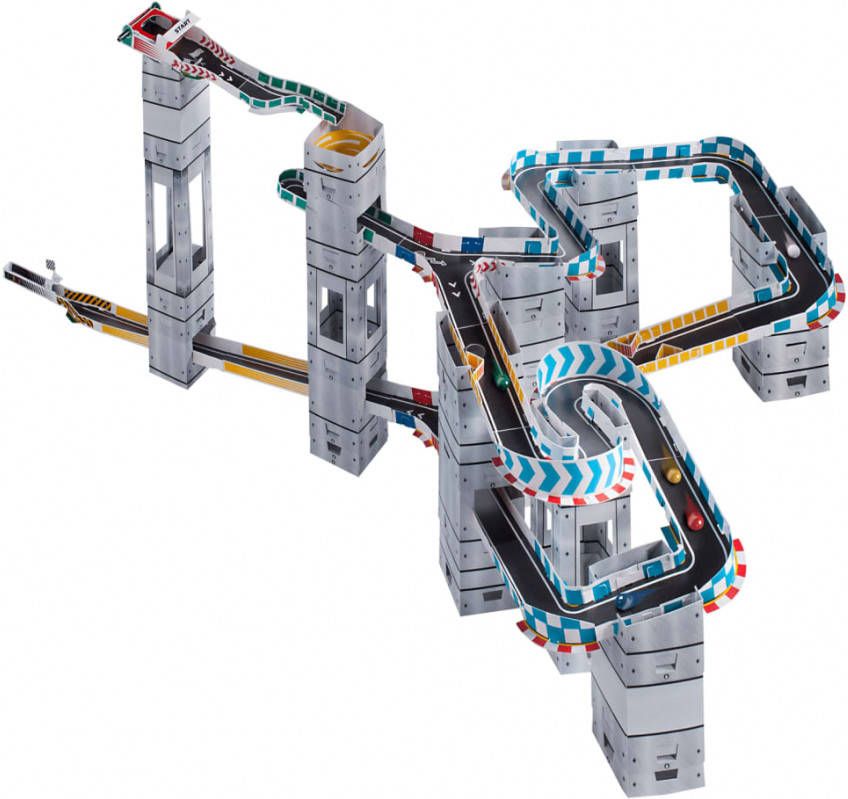 Marble Racetrax knikkerbaan starter set 24 sheets 4 meter
