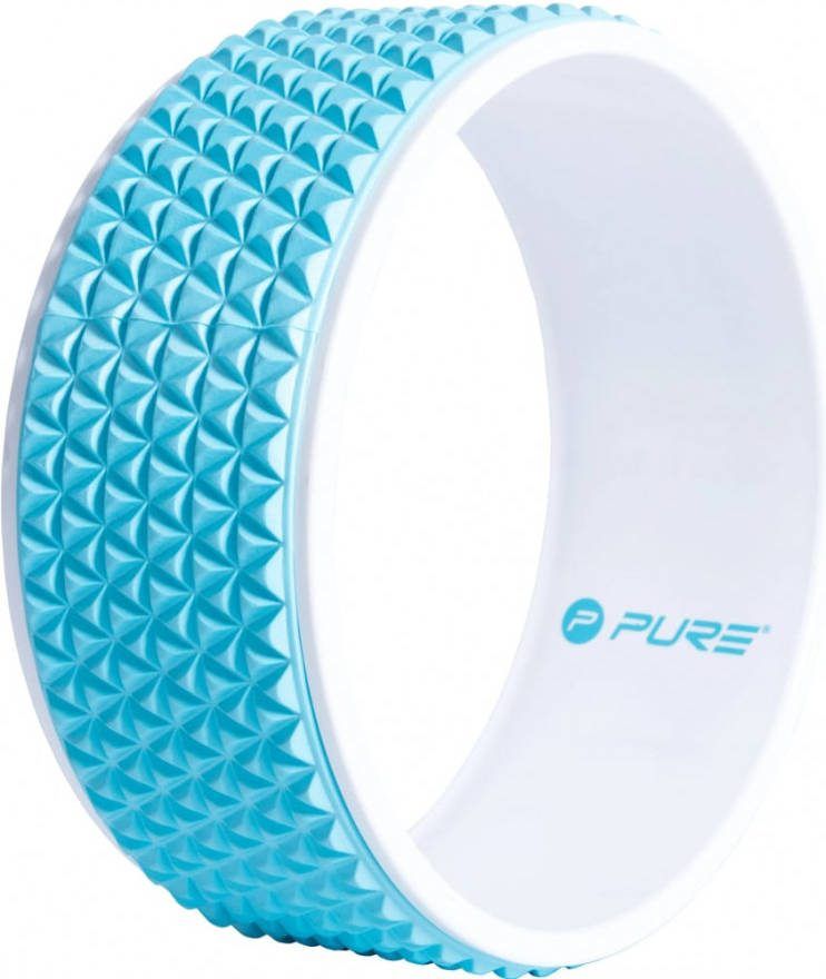 Pure2Improve Yogawiel 34 cm blauw en wit