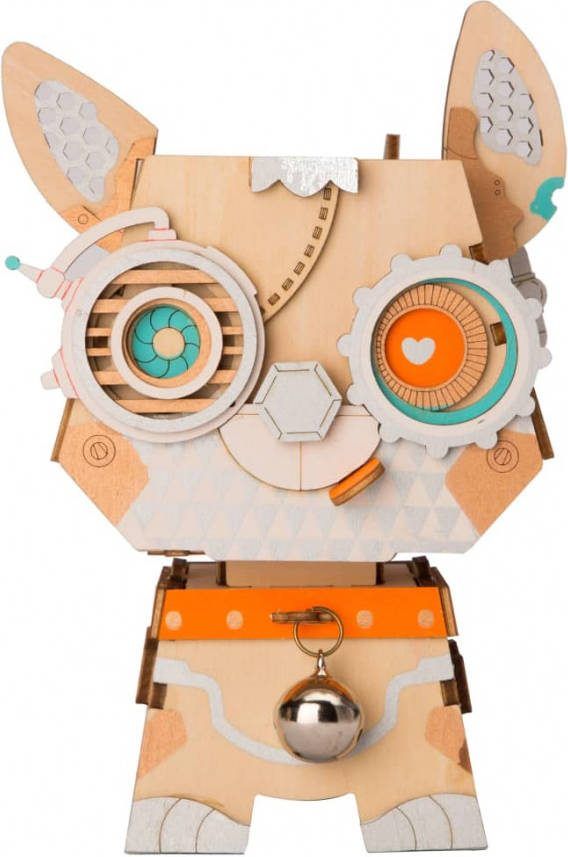 Robotime Puppy Ft742 Houten Modelbouw Bloempot Diy
