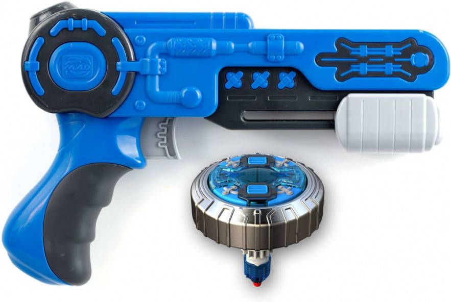 Silverlit Tol Blaster Spinner Mad Megawave Blauw/zwart 2 delig