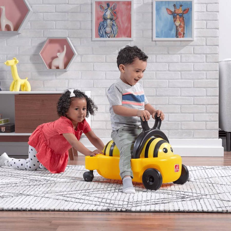 Step2 Bouncy Buggy Bumblebee Skippybal/Loopauto 2 in 1 Speelgoed Voor Kinderen Vanaf 2 In De Vorm Van Een Hommel